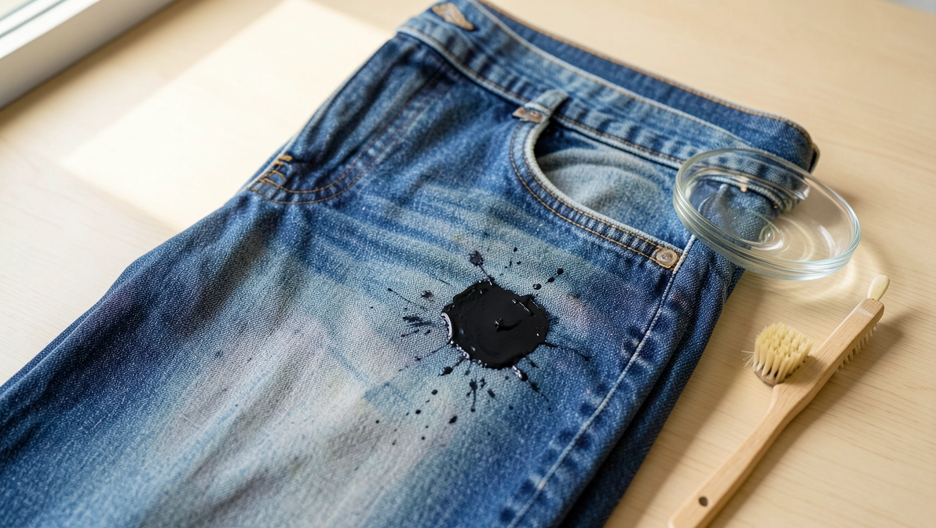 Jak usunąć farbę olejną z jeansów bez ryzyka zniszczenia denim
