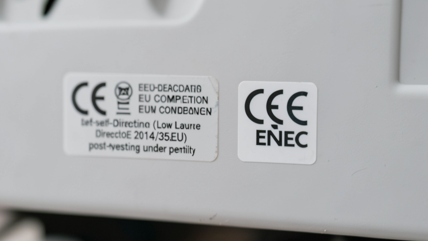 Oznaczenia certyfikatów CE i ENEC