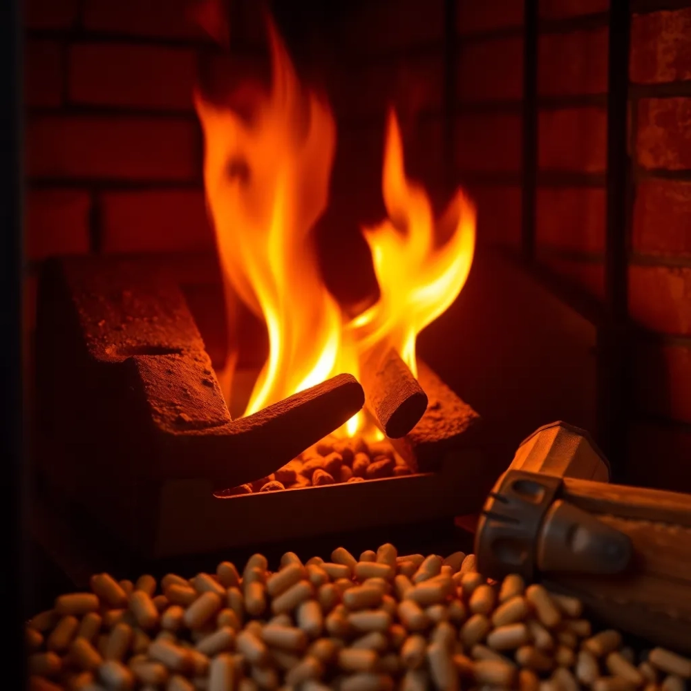 Palnik do kominka na pellet