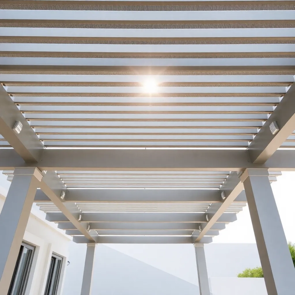 Pergola tarasowa z otwieranym dachem