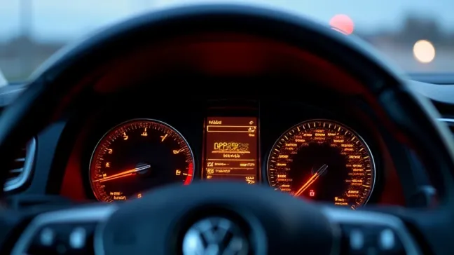 Kontrolka filtra cząstek stałych VW tiguan