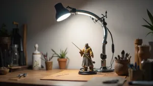 Lampa do malowania figurek
