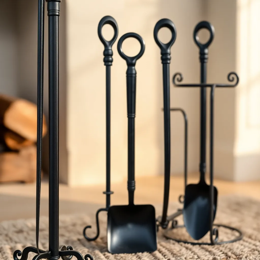 Akcesoria do kominka czarne