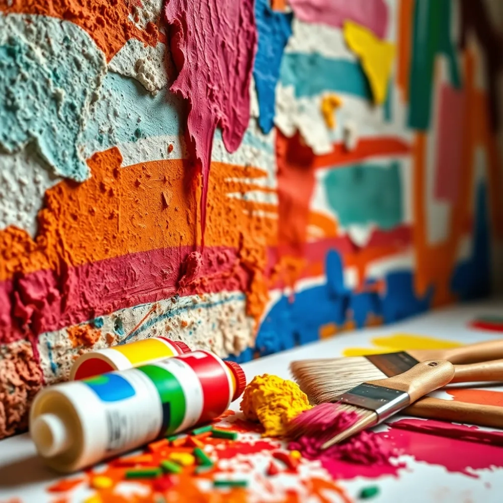Artystyczne malowanie ścian jakie farby