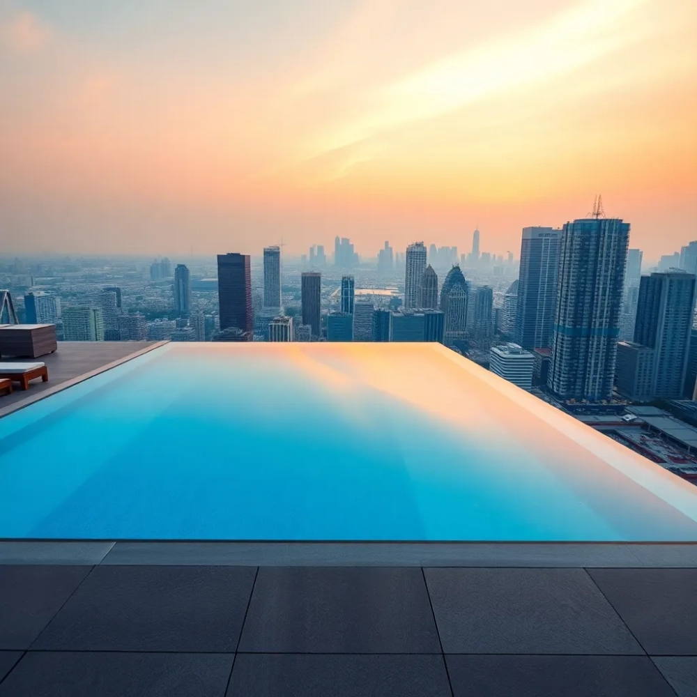 Bangkok Hotel z basenem na dachu