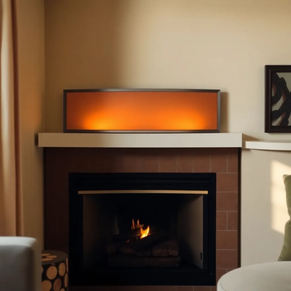 Blenda do kominka narożnego