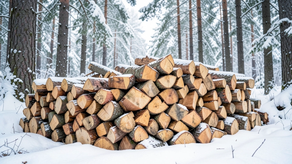 Cena drewna opałowego w lesie