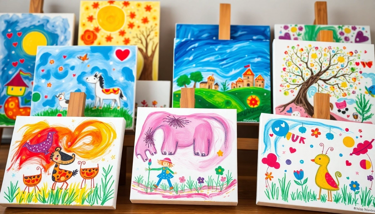 Co można namalować na Płótnie dla dzieci