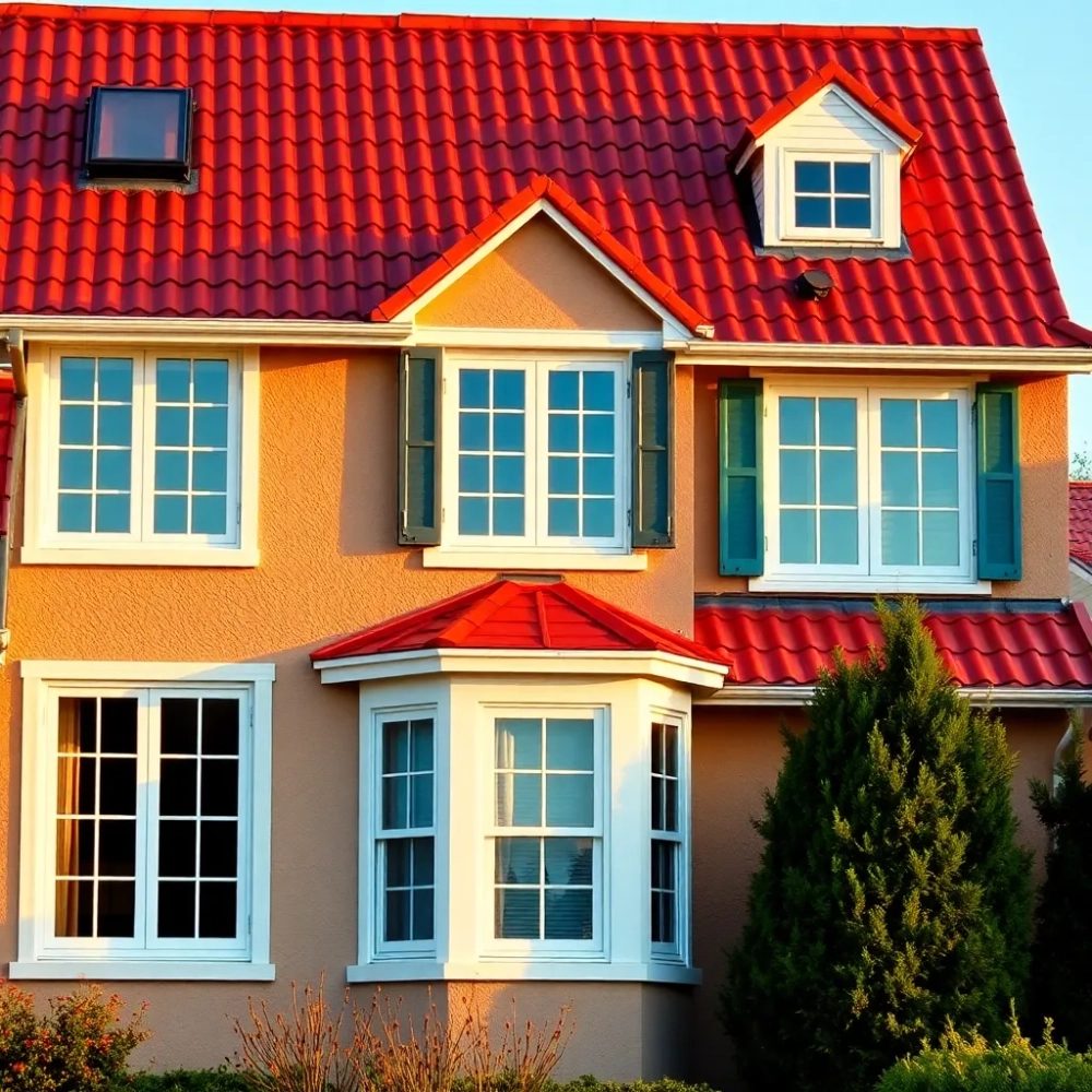 Czerwony dach jakie okna
