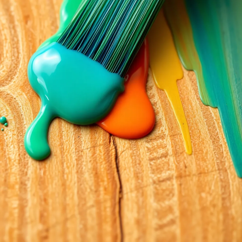 Czy farba akrylowa można malować drewno