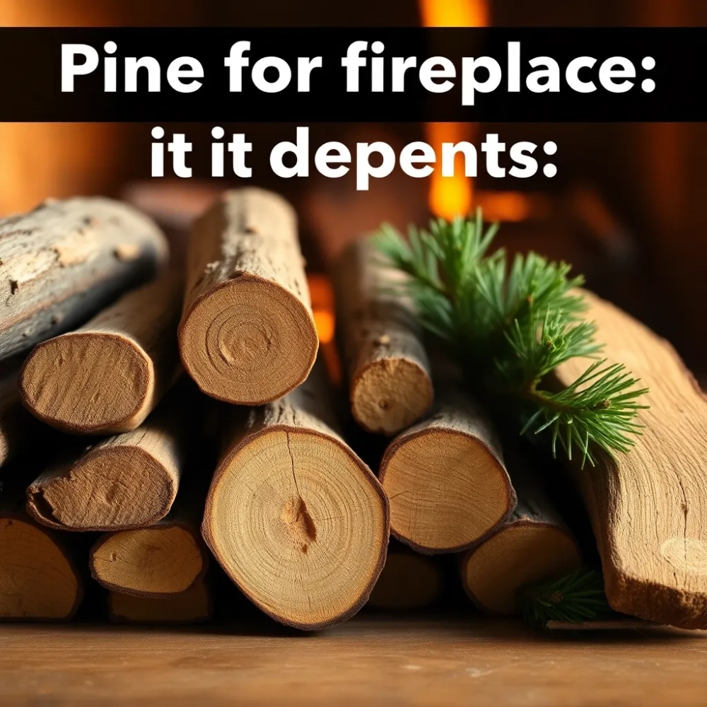 Czy sosna nadaje się do kominka
