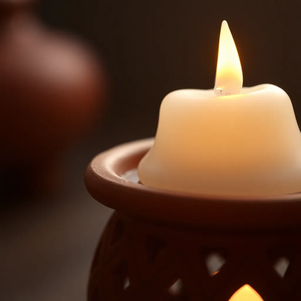 Czy wosk w kominku się wypala