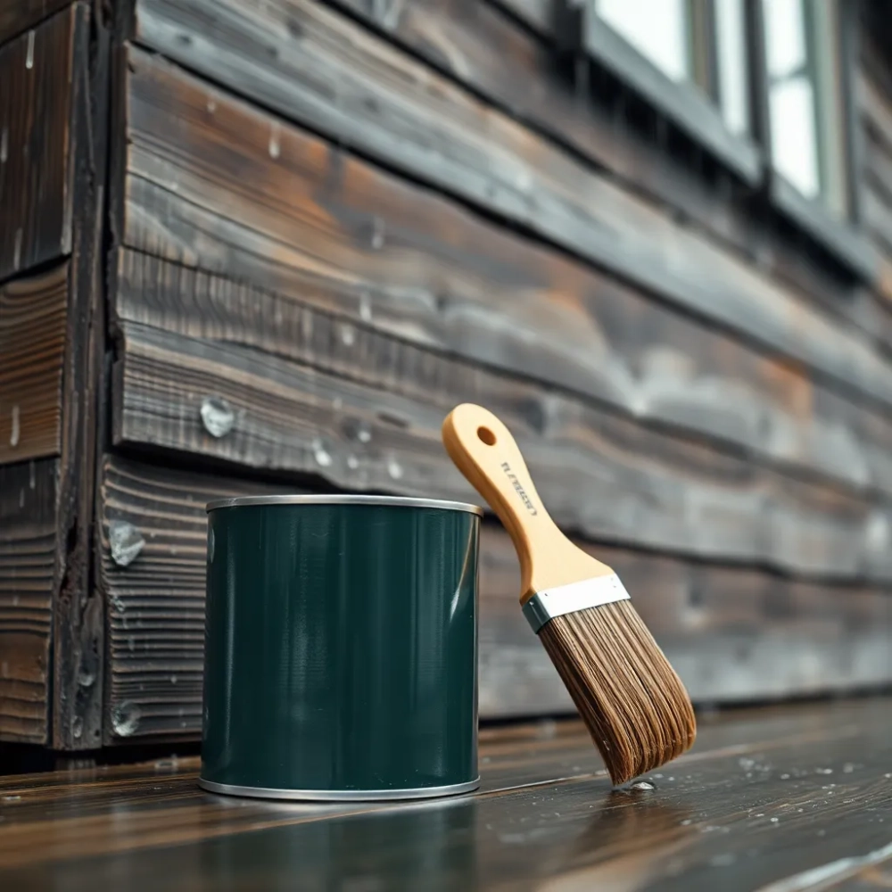 Czym malować mokre drewno