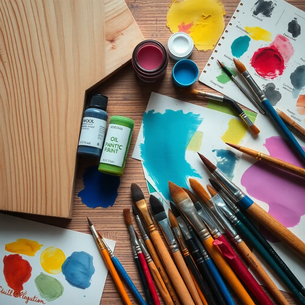 Czym malować obraz na drewnie