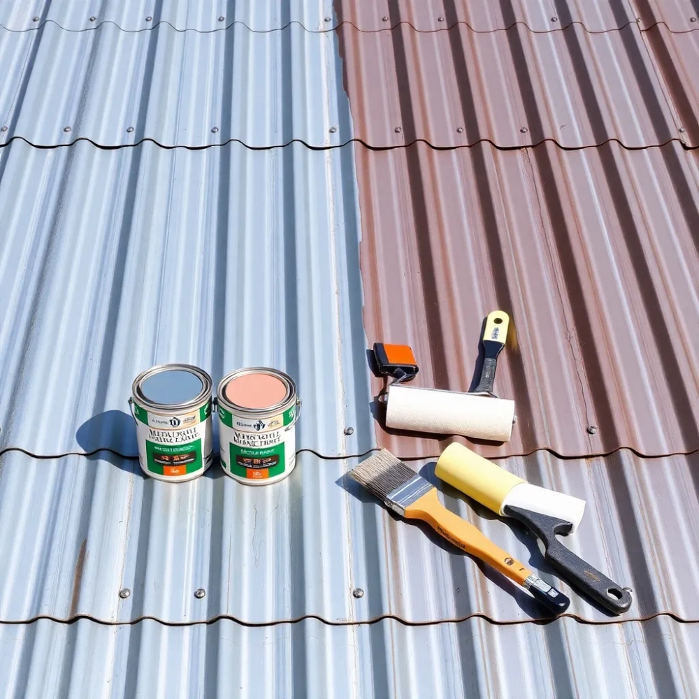 Czym pomalować blachę ocynkowaną na dachu