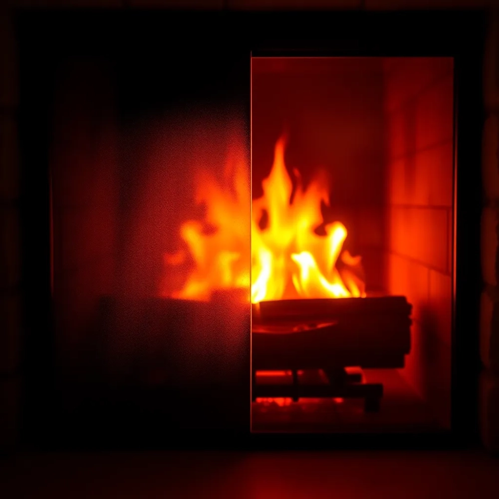 Czyszczenie kominka szyby