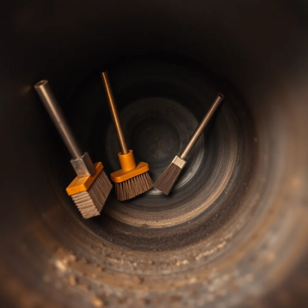 Czyszczenie wkładu kominowego ze stali nierdzewnej