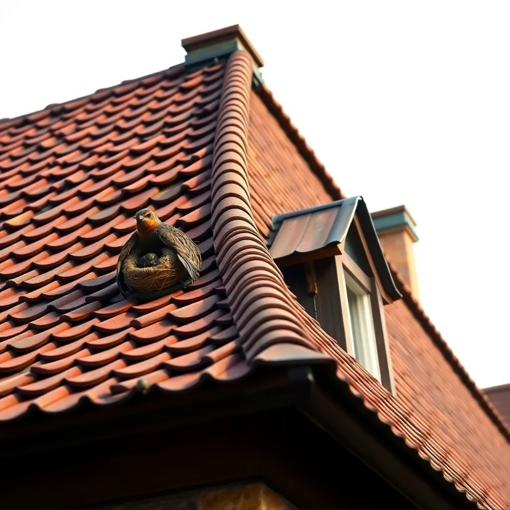 Dach dwuspadowy z jaskółkami