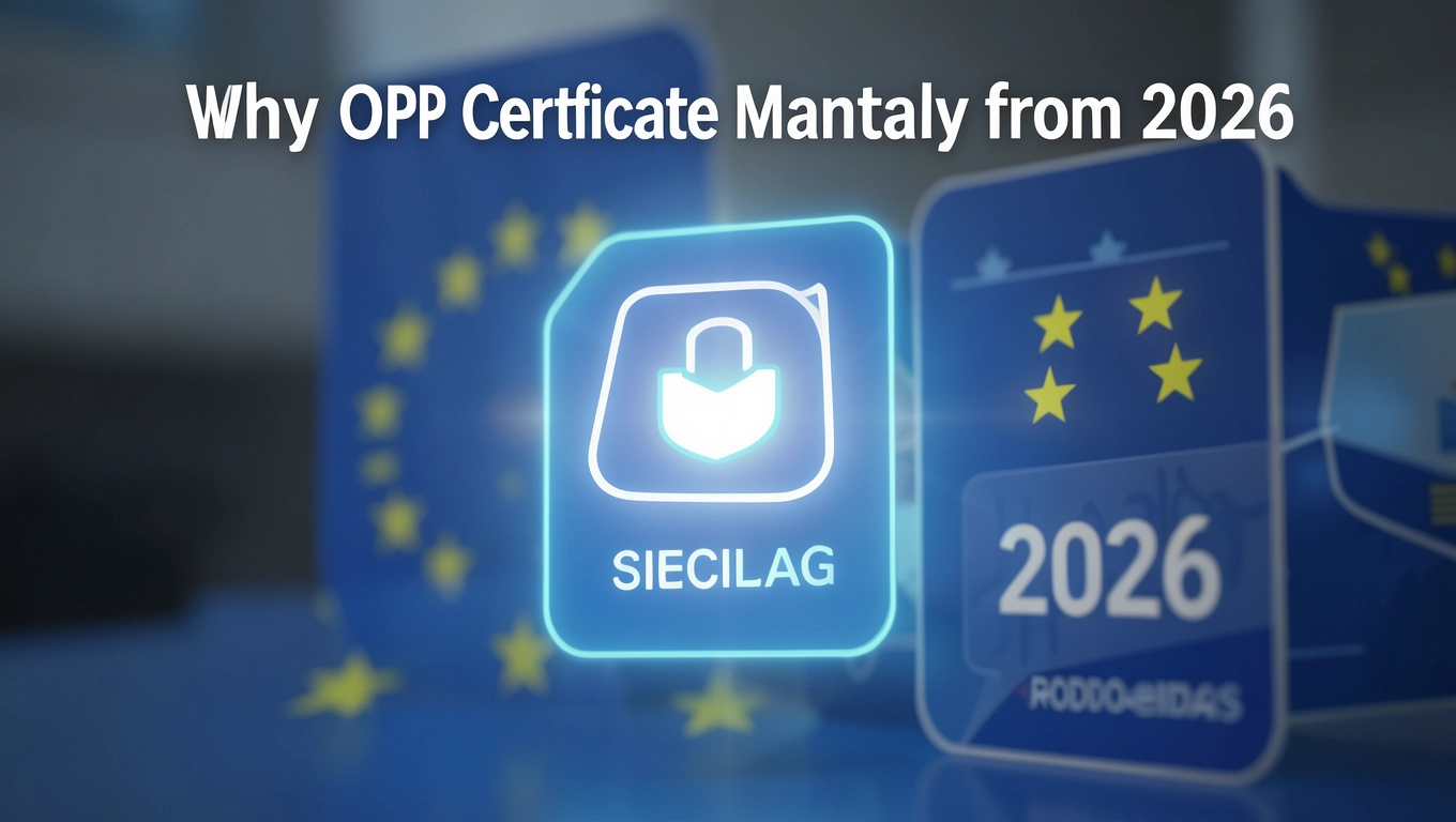 Dlaczego certyfikat OPP wymagany od 2026