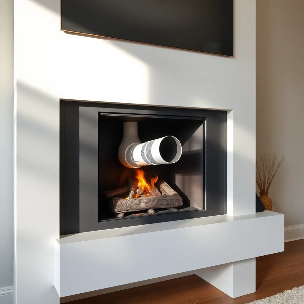 Dolot powietrza z zewnątrz do kominka