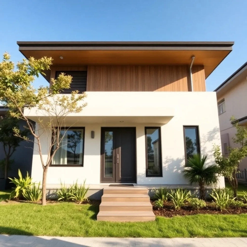 Dom parterowy z płaskim dachem do 100m2