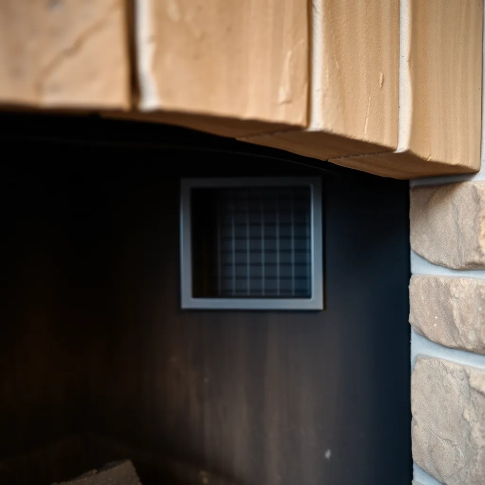 Doprowadzenie powietrza do kominka