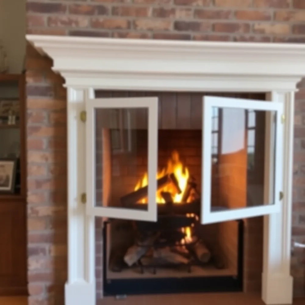 Drzwiczki do kominka otwartego na wymiar