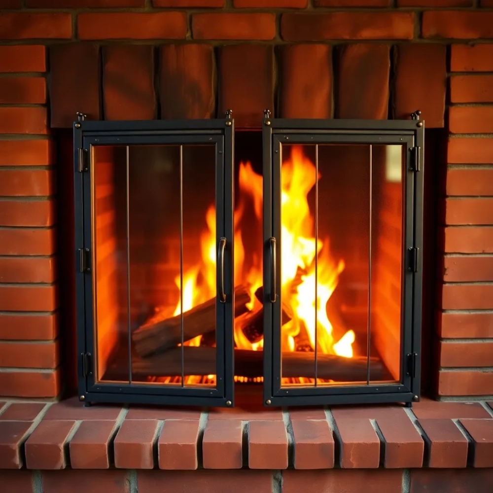 Drzwiczki do kominka otwartego
