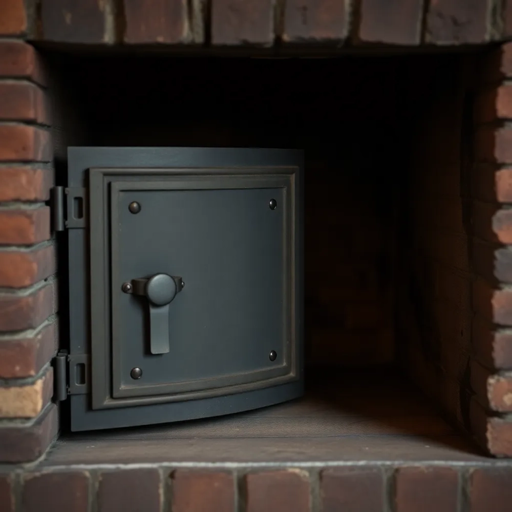 Drzwiczki do wyczystki kominka