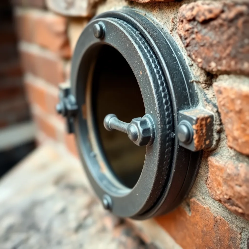 Drzwiczki rewizyjne do komina żeliwne