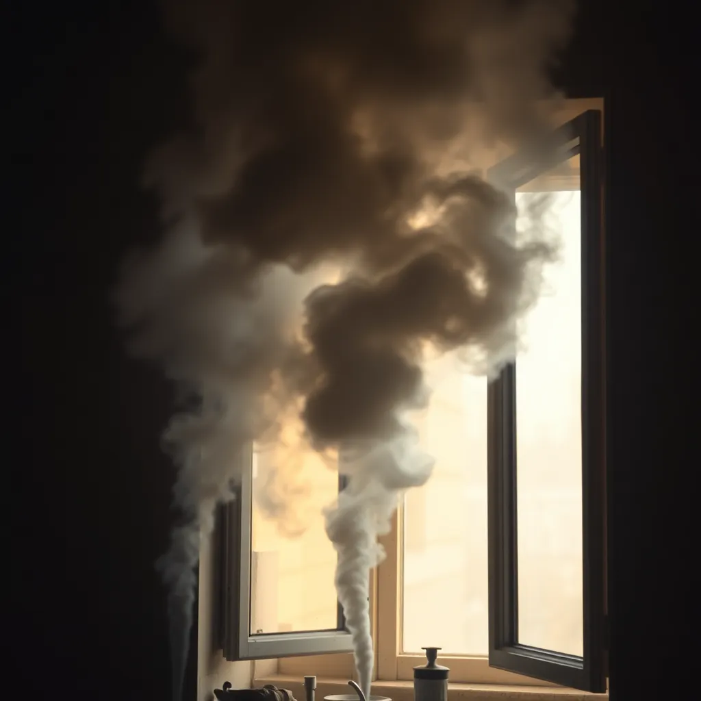 Dym z komina wlatuje do mieszkania