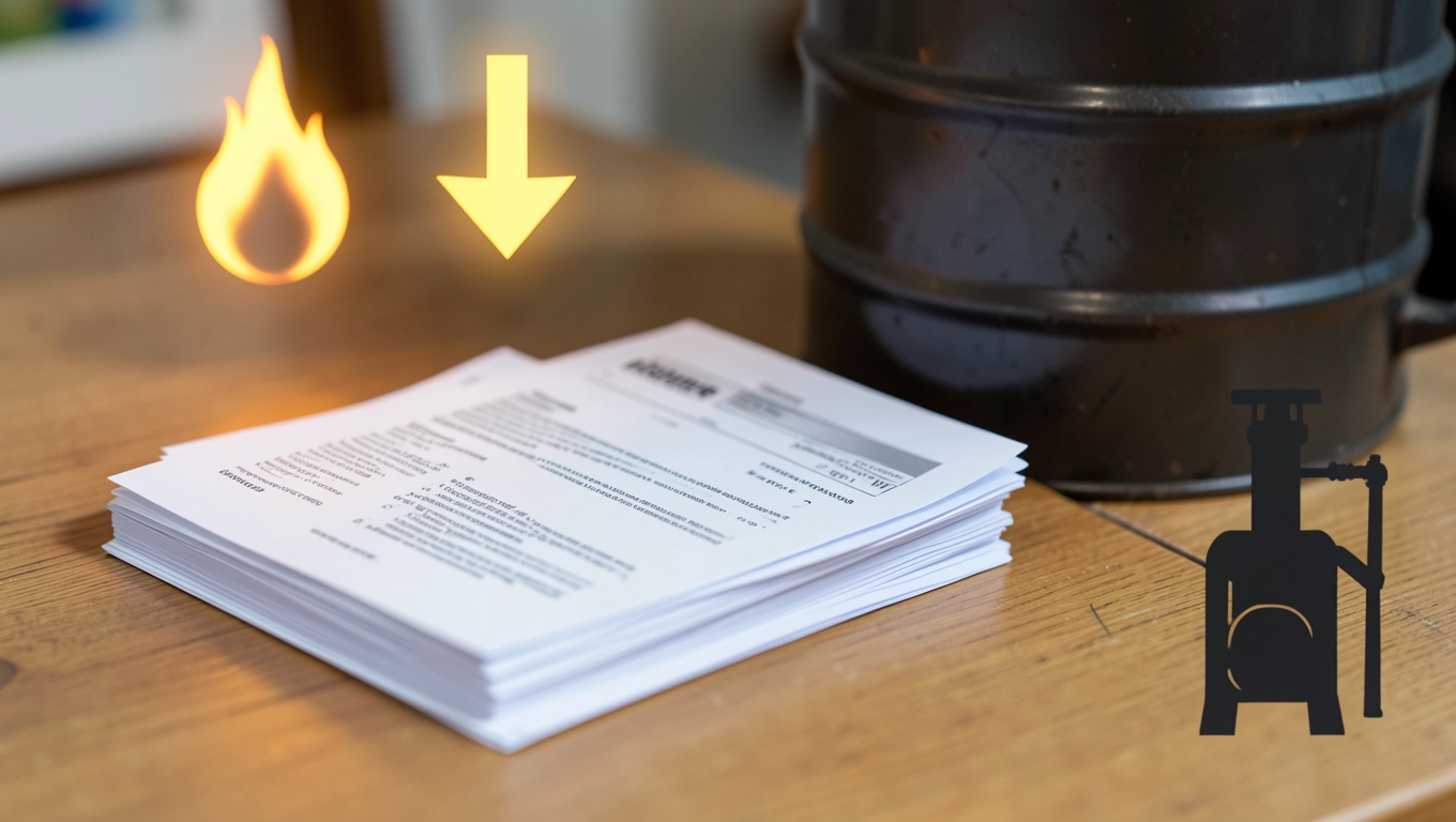 Faktury i oświadczenia przy zakupie oleju opałowego