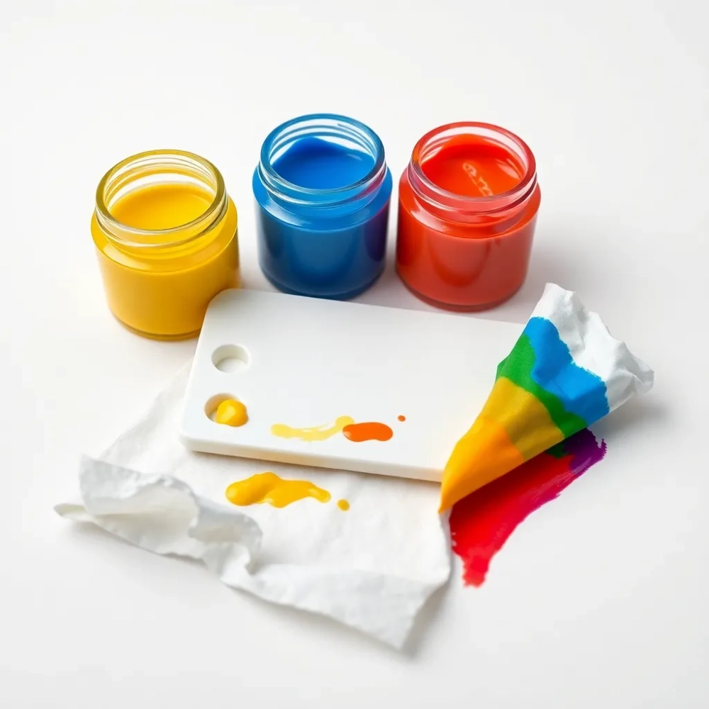 Farby do malowania palcami dla rocznego dziecka
