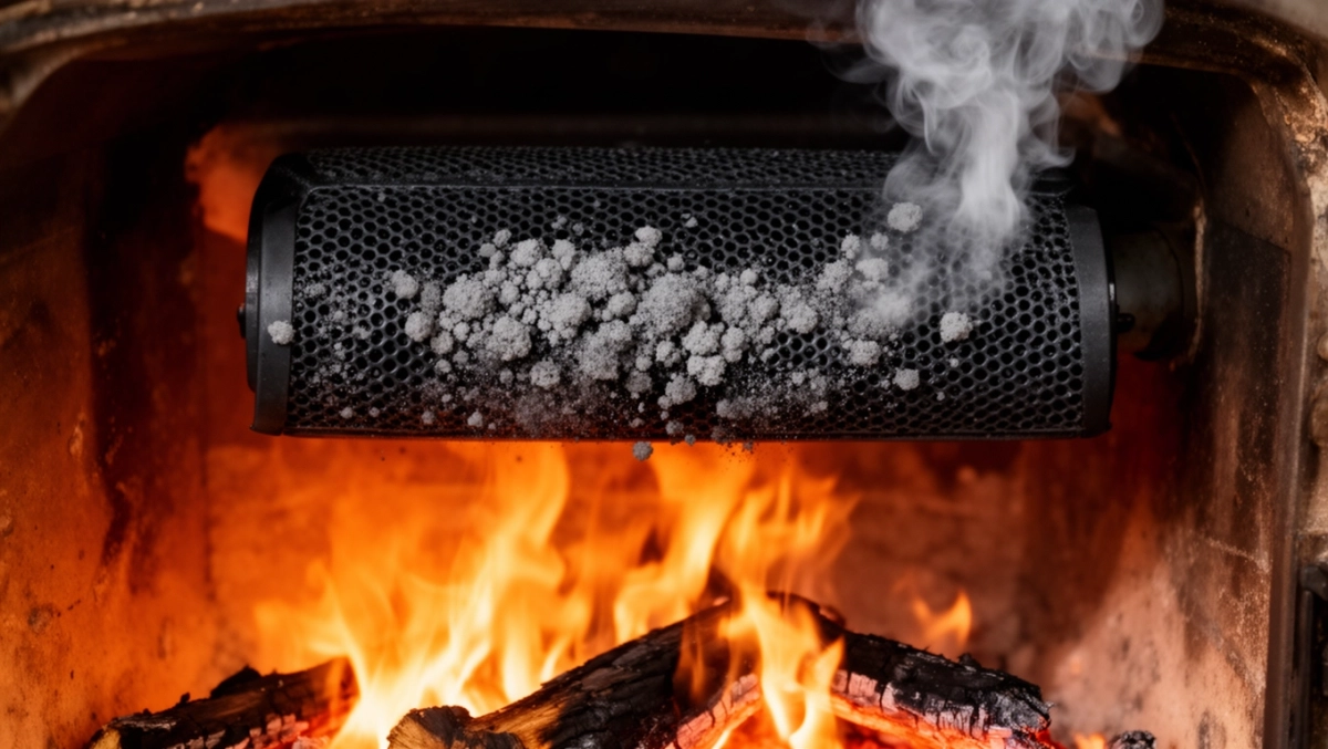 filtr cząstek stałych do kominka