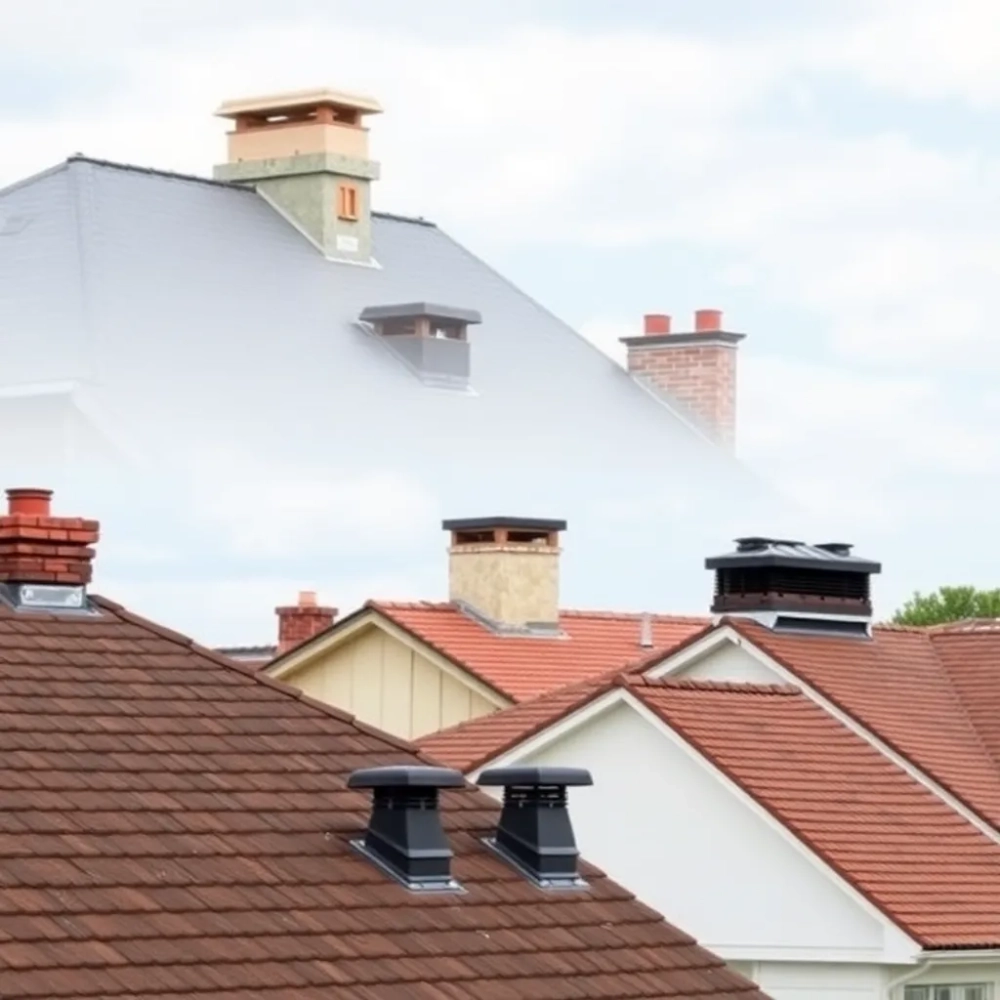 Ile kominków wentylacyjnych na dachu