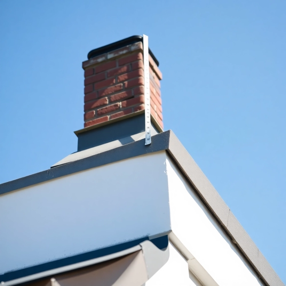 Ile powinien wystawać komin ponad dach płaski