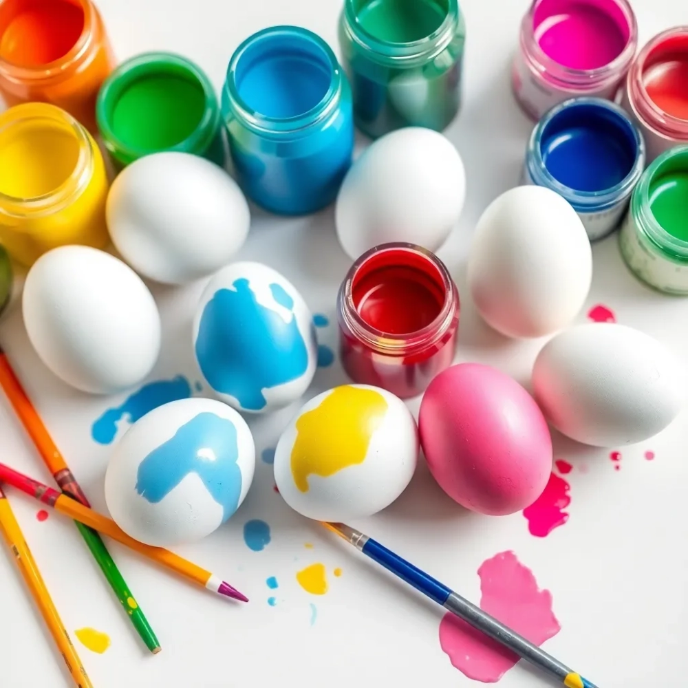 Jajka styropianowe czym malować