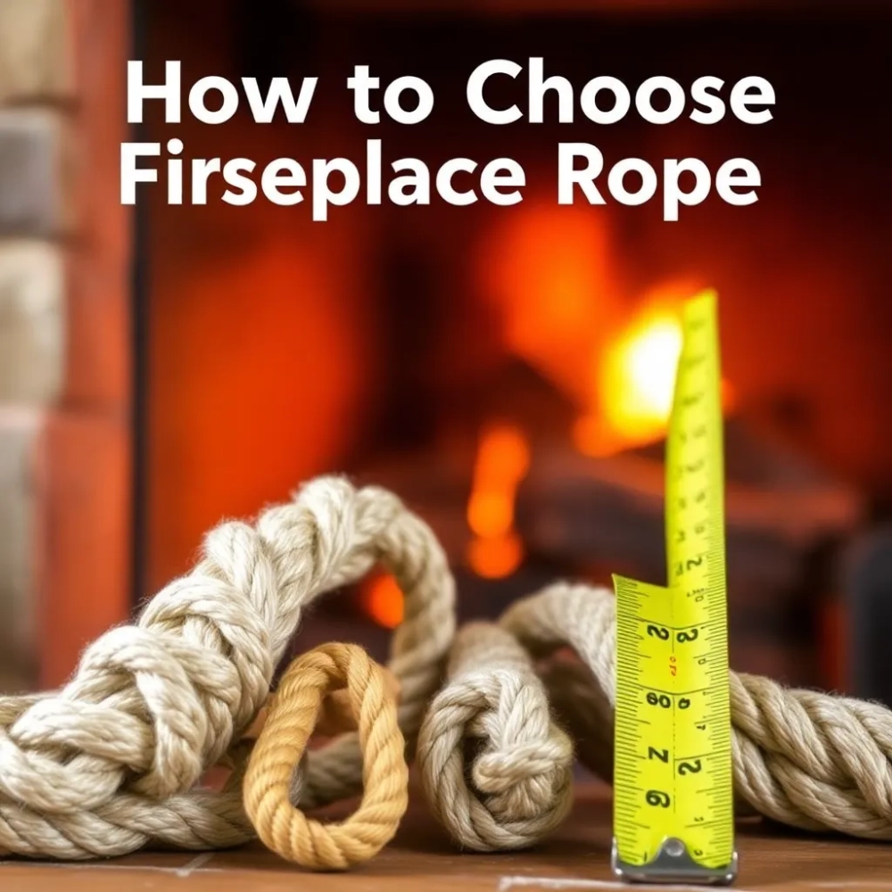Jak dobrać sznur do kominka