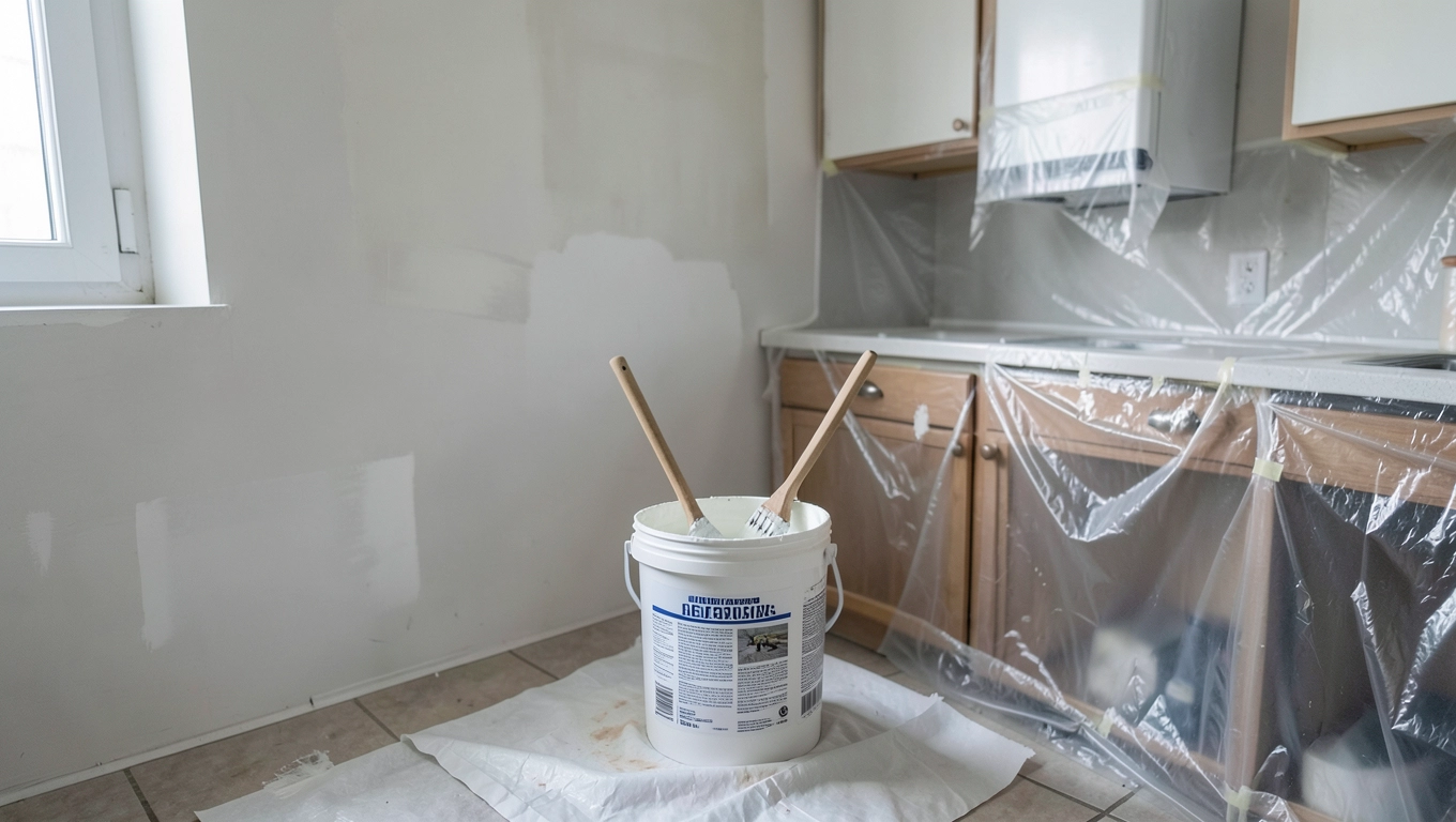 Jak malować kuchnię białą farbą 10l