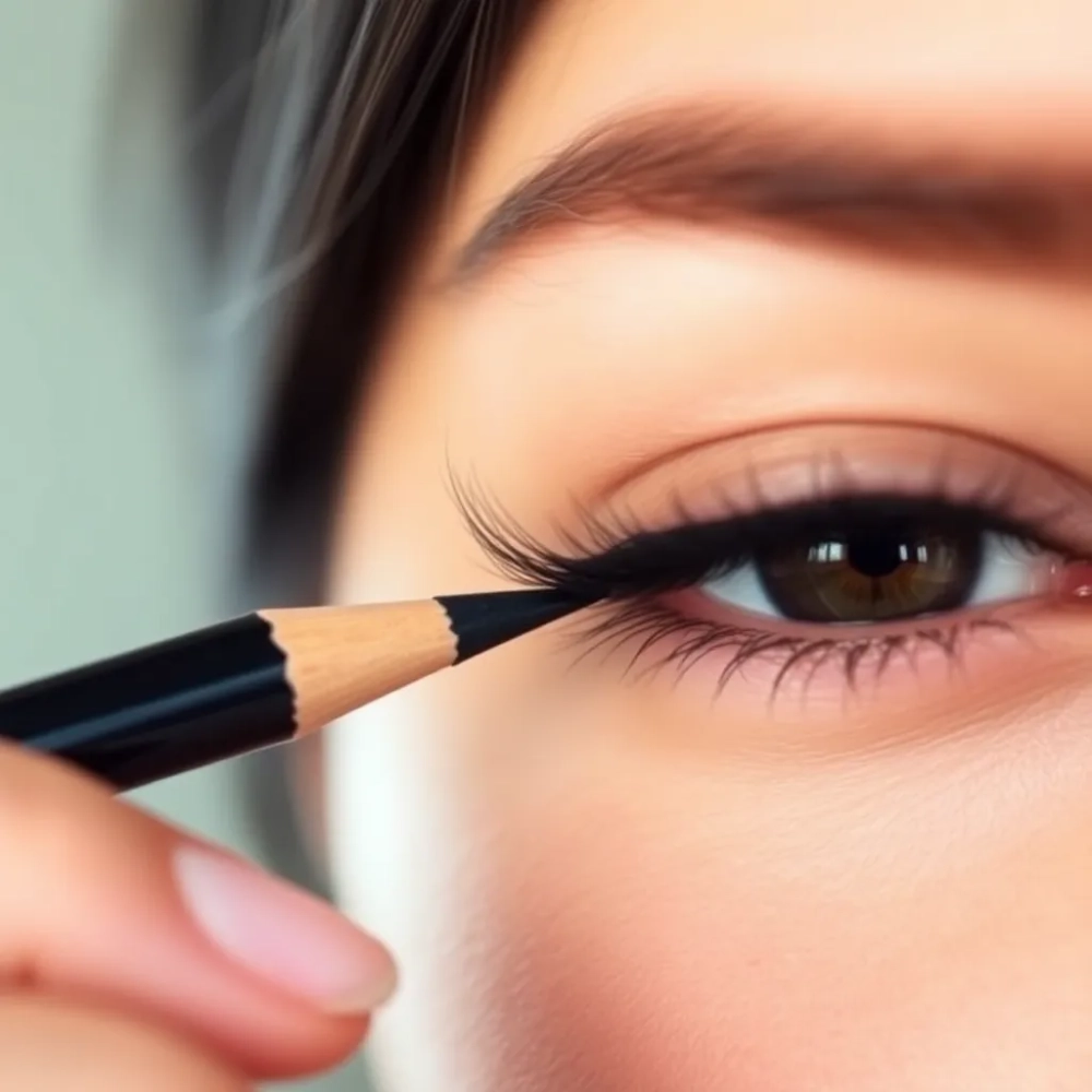 Jak malować oczy kredką na dole