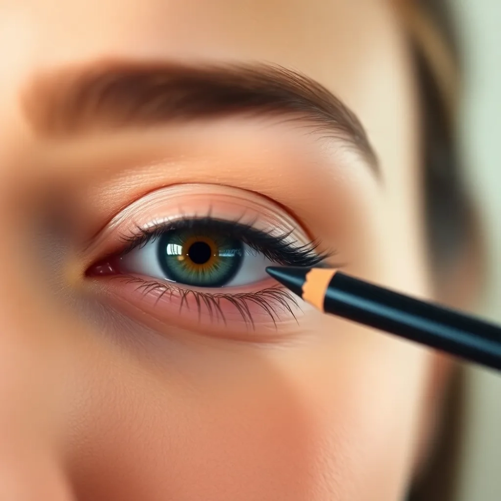 jak malować oczy kredką