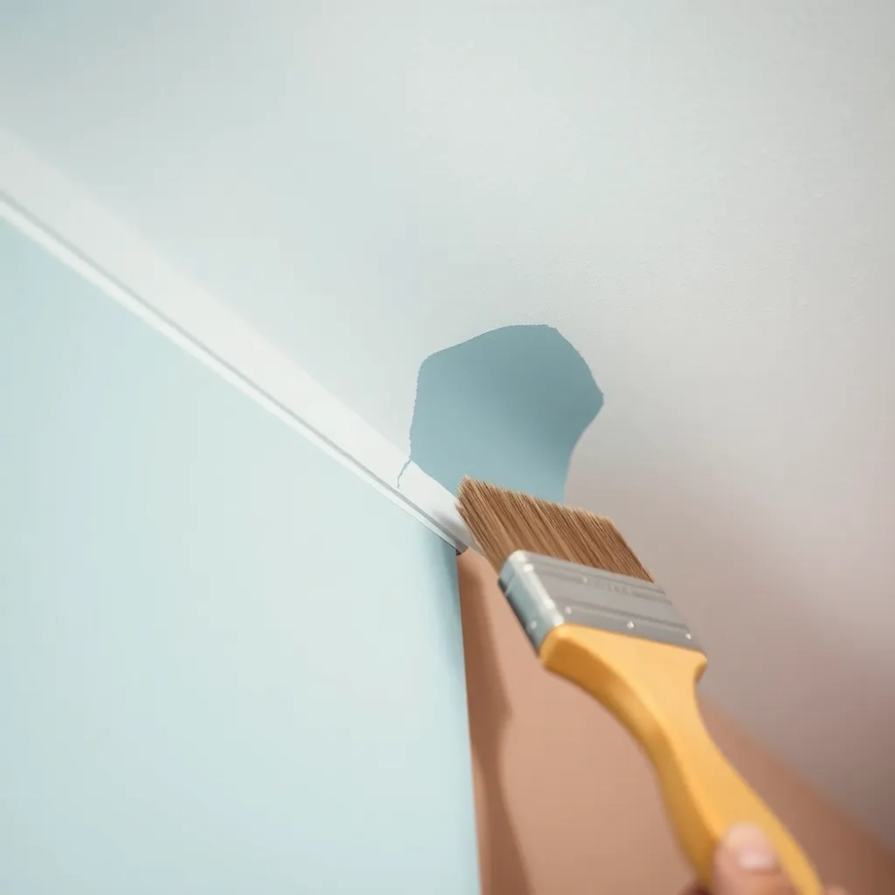Jak malować ściany na styku z sufitem