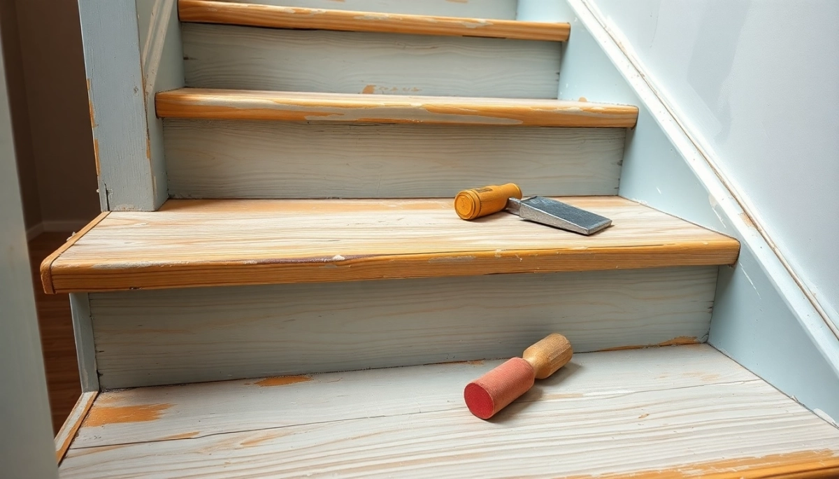 Jak odnowić schody drewniane pomalowane farbą olejną