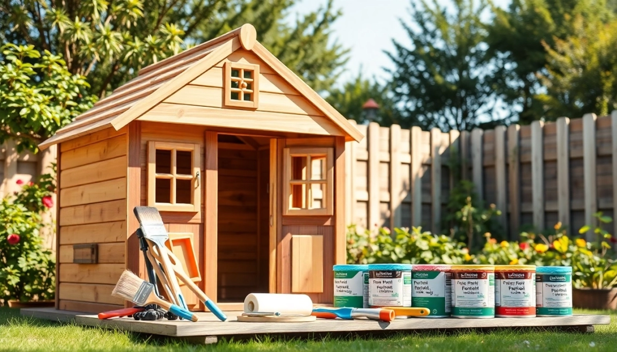 jak pomalować domek dla dzieci