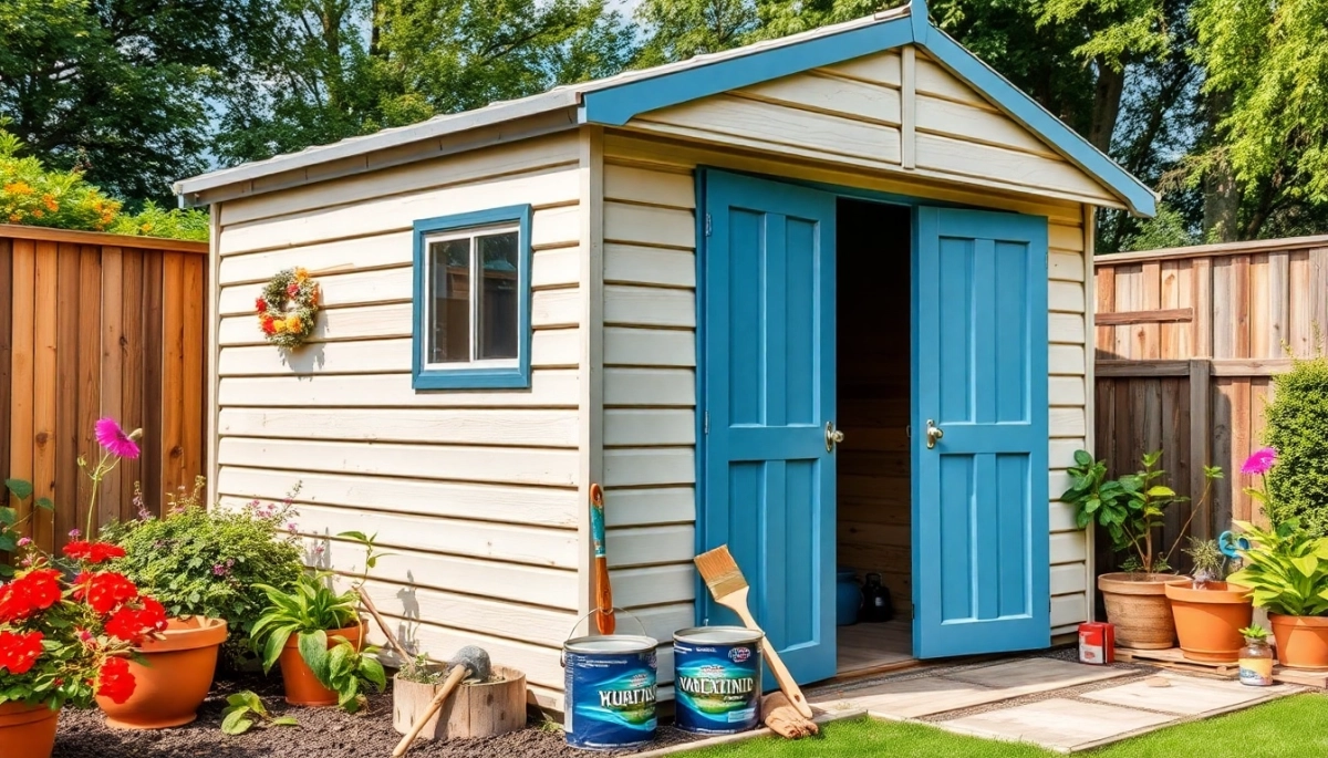 Jak pomalować domek na działce