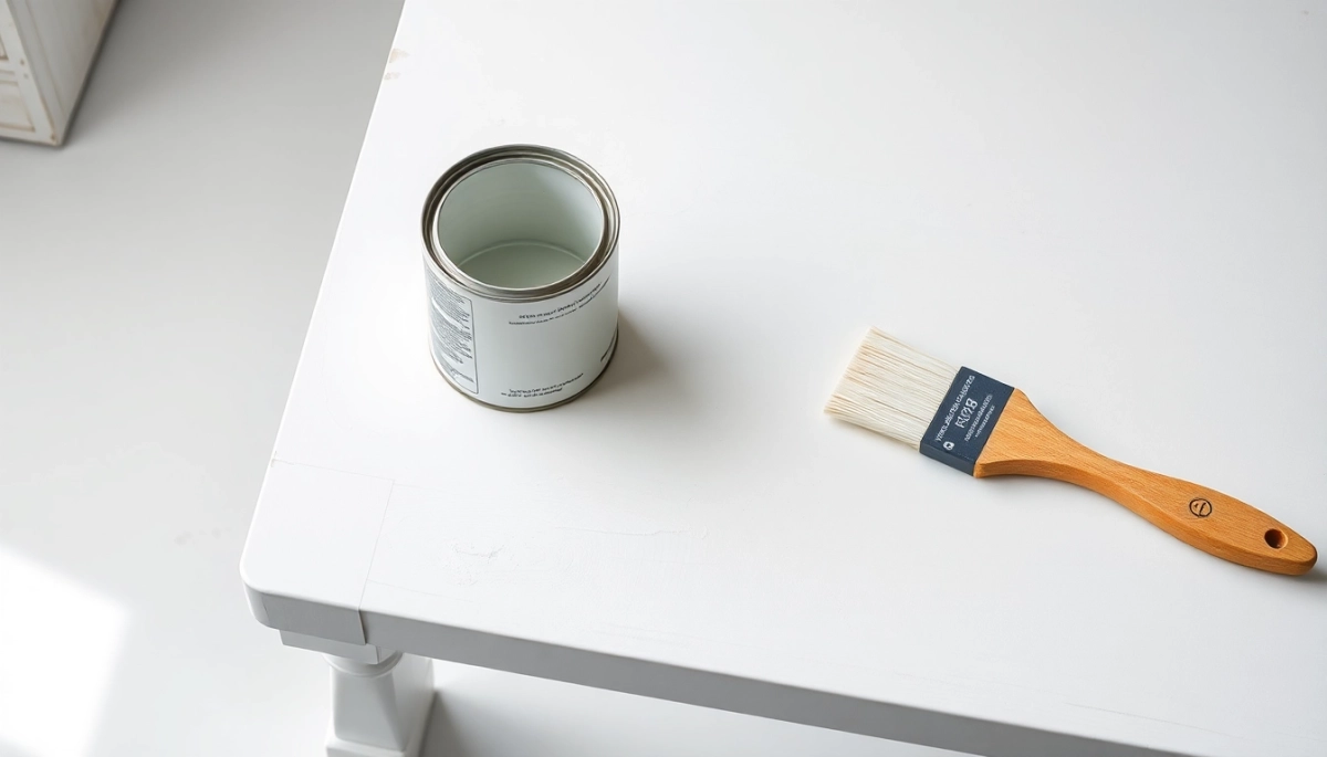 Jak pomalować stół na biało