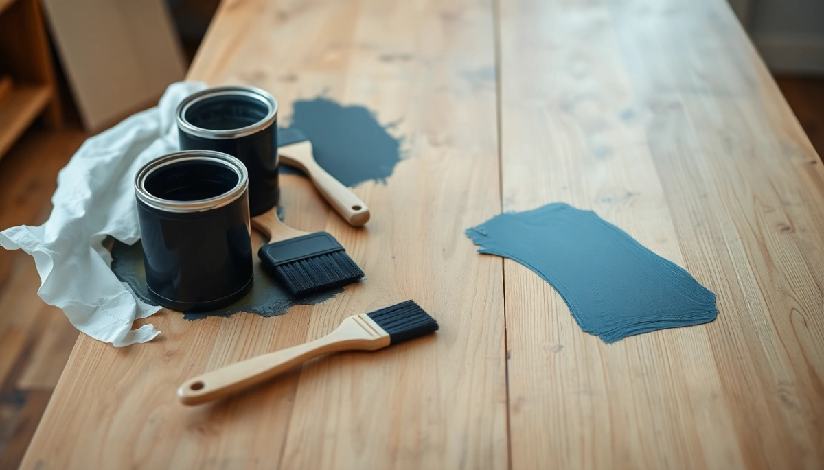 Jak pomalować stół na czarno