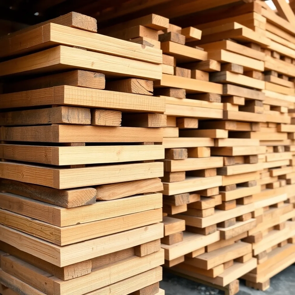 Jak składować drewno na dach