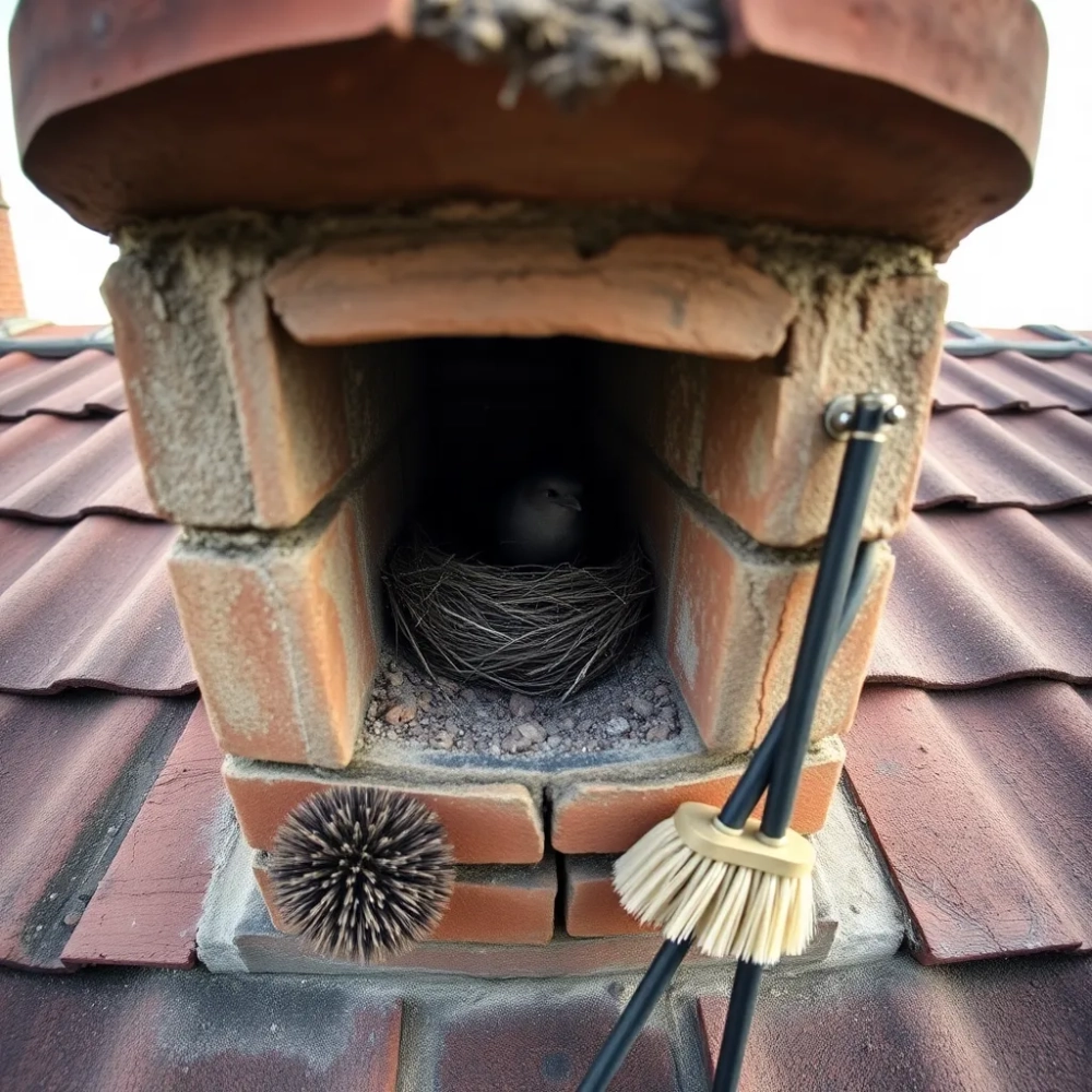 Jak usunąć gniazdo kawek z komina