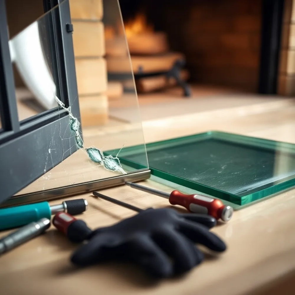 Jak wymienić szybę w kominku